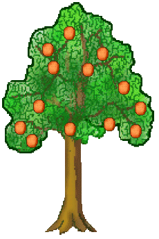 Orange Trees Clip Art - Large Orange Tree