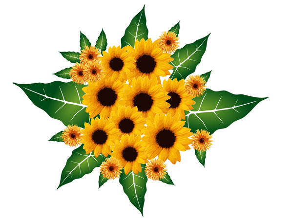 Bouquet Flowers Vector Free | Download Free Vector Graphic Designs ...