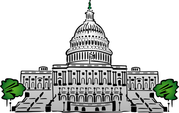 Us Capitol Building Clipart Style Clip Art - vector ...