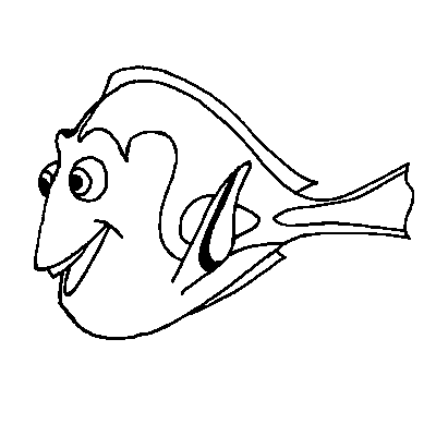 Dory Coloring Page