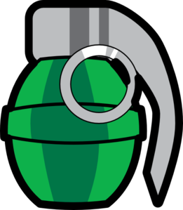Green Grenade Clip Art - vector clip art online ...
