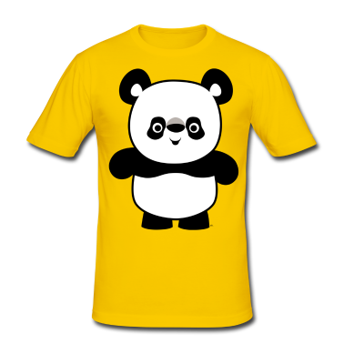 Cute Happy Cartoon Panda by Cheerful Madness!! T-Shirt ...