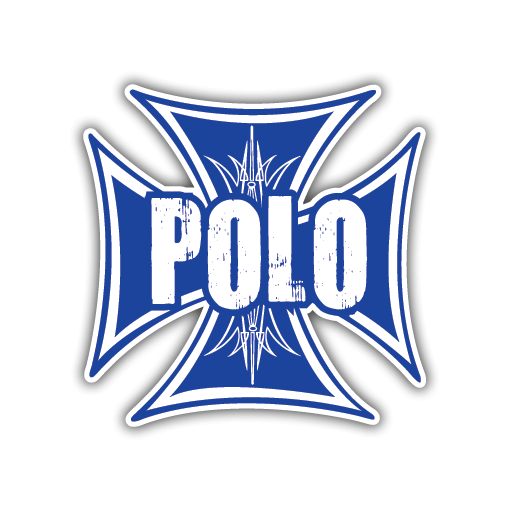 Polo Iron Cross Sticker (