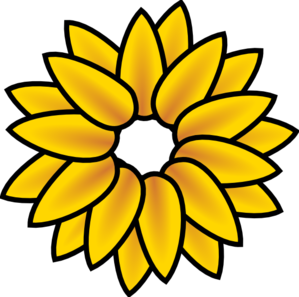 Sunflower clip art - vector clip art online, royalty free & public ...
