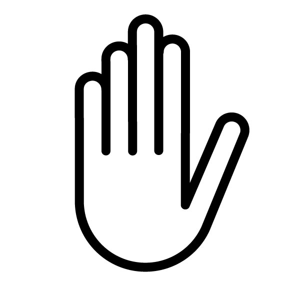 Stop Hand Symbol: Free Graphic, Pictogram, icon, Visual, Image ...