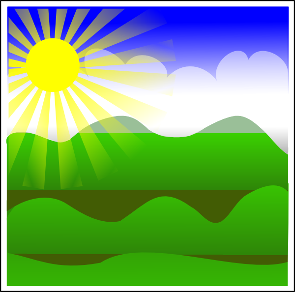 Sunrise clip art - vector clip art online, royalty free & public ...