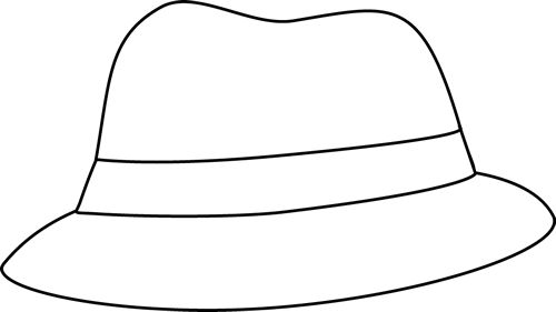 hat outline clip art - photo #10