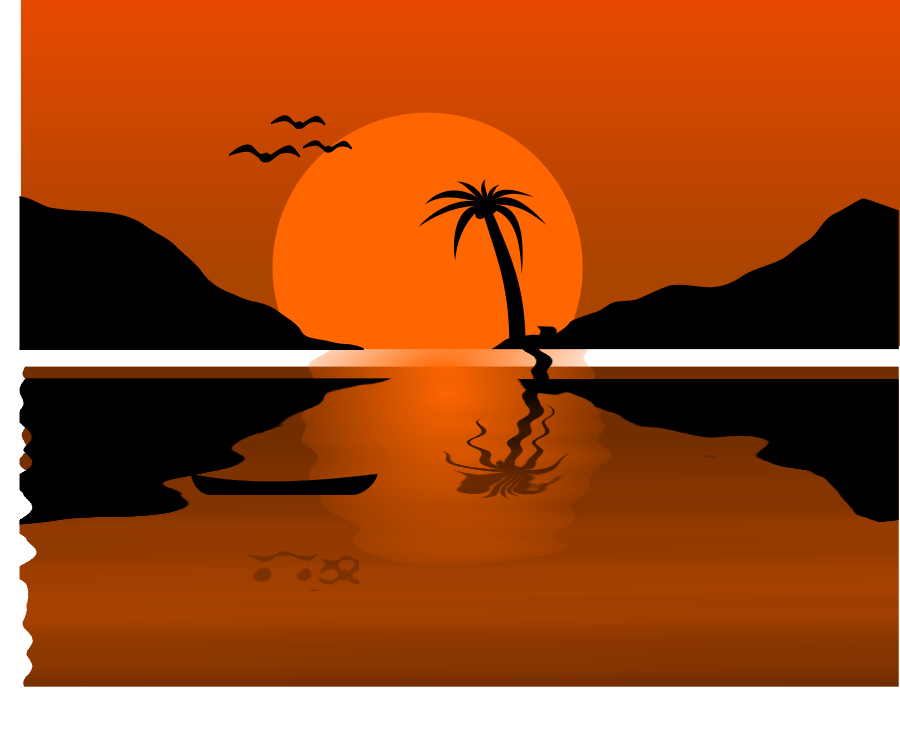 free beach sunset clipart - photo #25