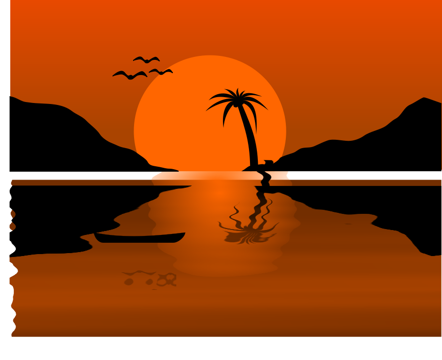 free sunset beach clipart - photo #30