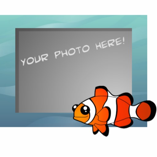 Cartoon Clown Fish (orange) Photo Cutouts from Zazzle.