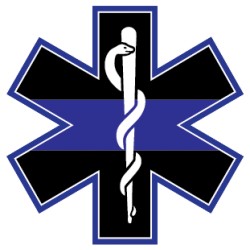 Reflective Standard Blue Star Of Life Decals