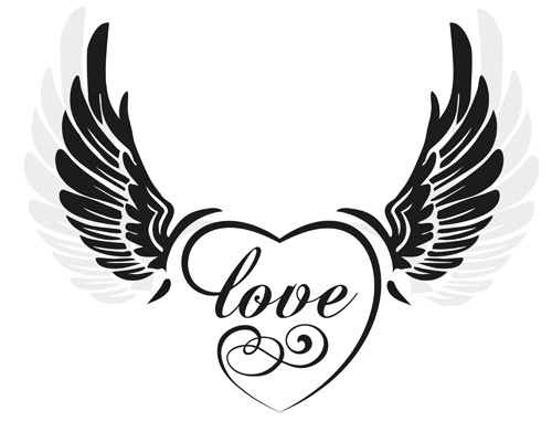 free clipart heart with wings - photo #22