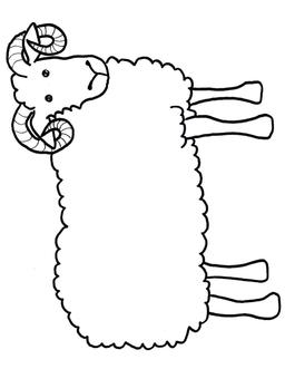 Ram Craft Template Kids Free Printable Lamb Sheep Clipart - Free ...