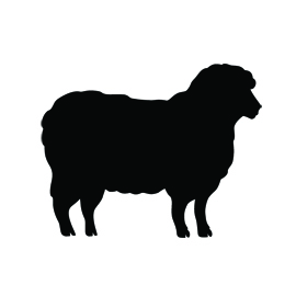 Sheep Silhouette 02 Stencil | Free Stencil Gallery