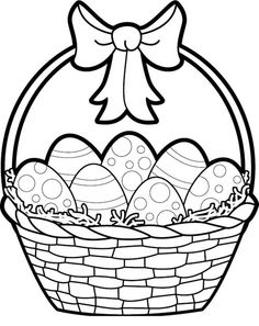 Baskets, Easter baskets and Black and white