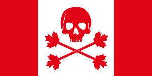 Pirate Flag Of Canada clip art Free Vector / 4Vector