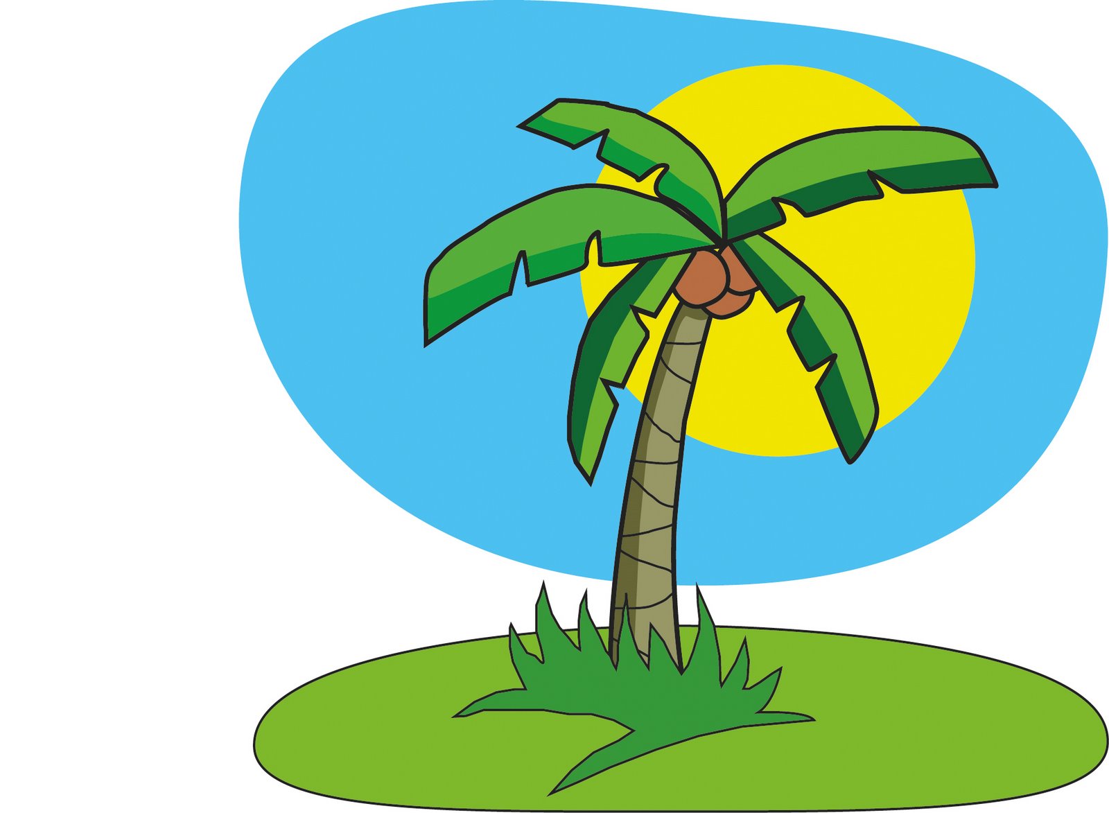 Coconut Trees Cartoon