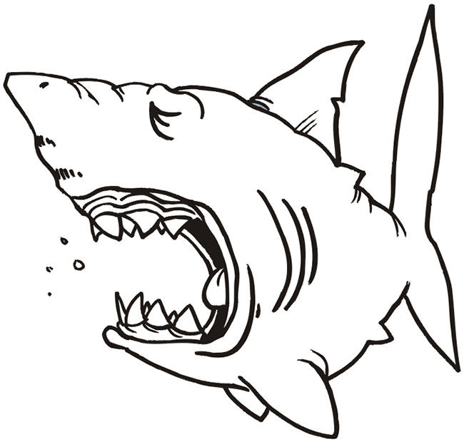 55+ Shark Shape Templates, Crafts & Colouring Pages | Free ...