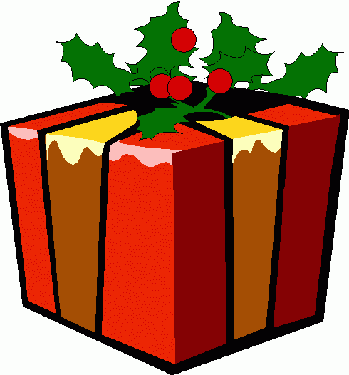 Long christmas present clipart