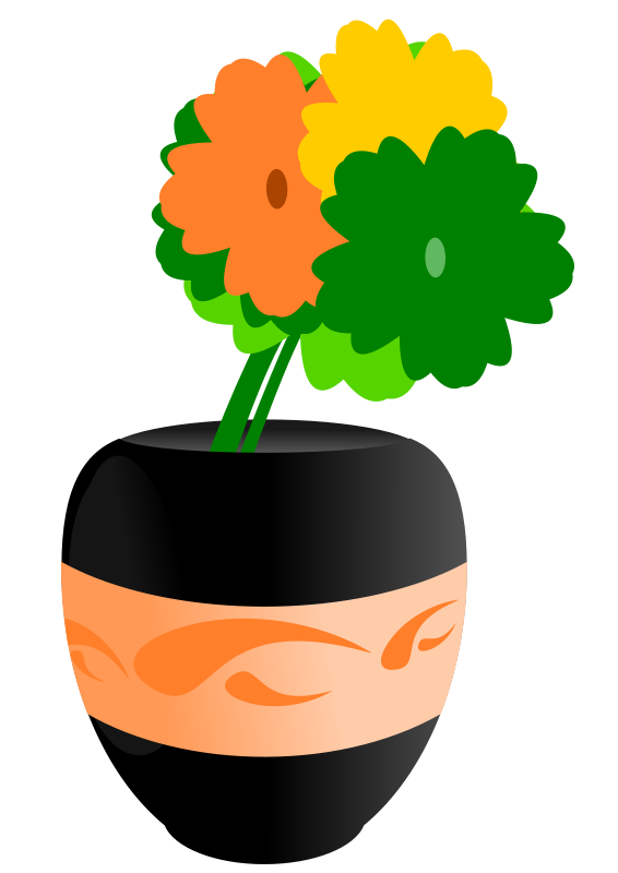 Flowers In A Vase Clipart | Free Download Clip Art | Free Clip Art ...