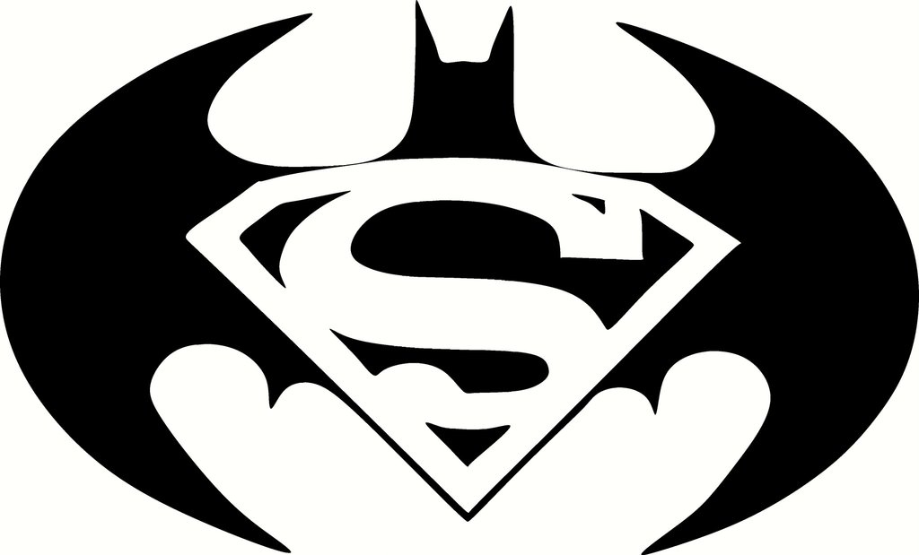 Batman/Superman Logo Vinyl Decal Graphic - Choose your Color and ...