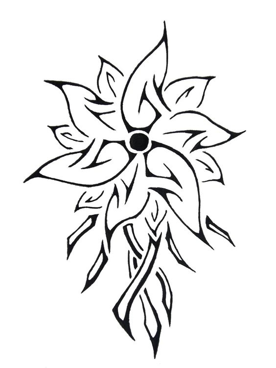 Tribal Flower Clipart