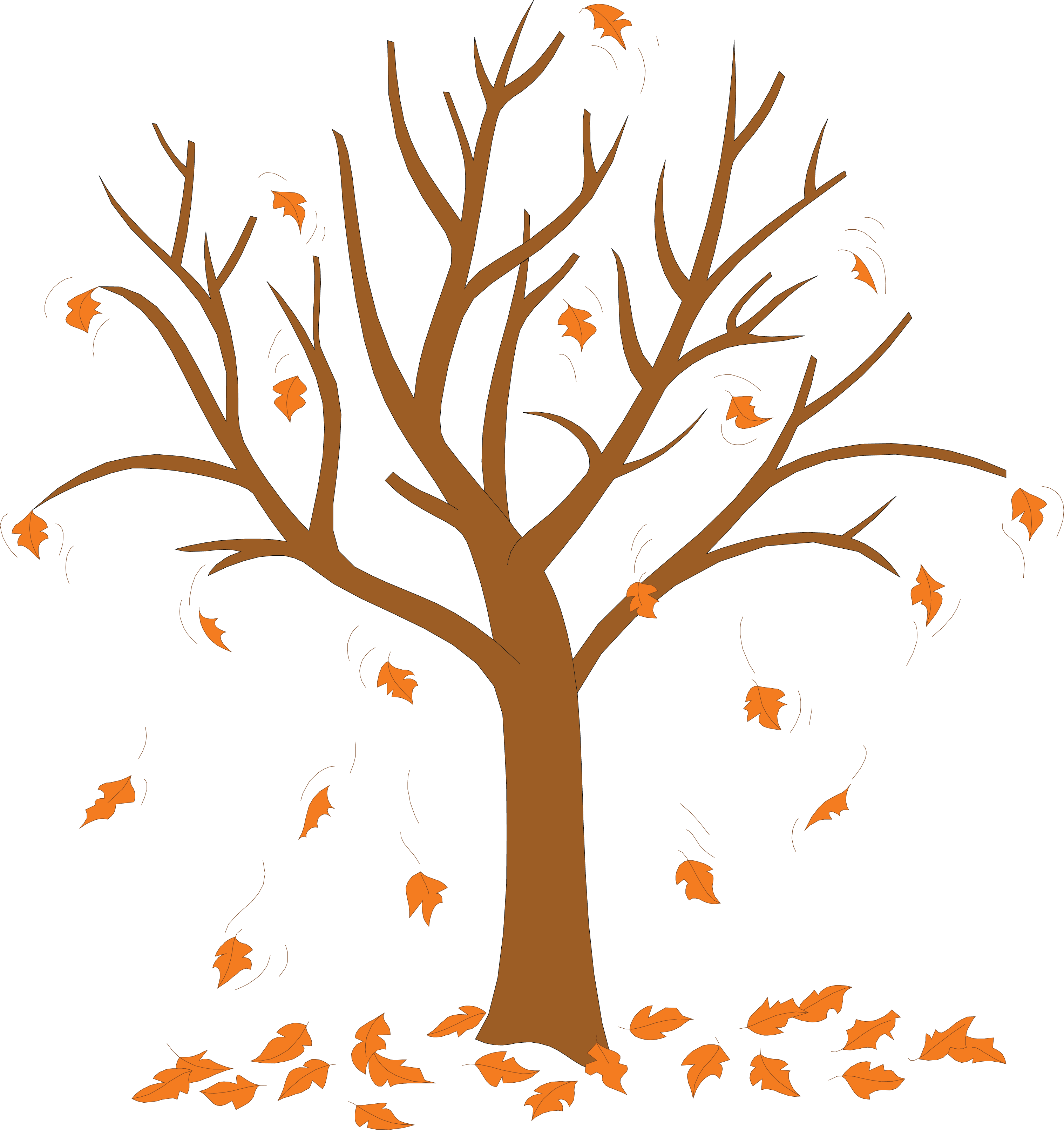 Tree no leaves clipart