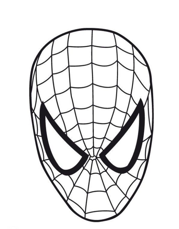 Spiderman Face Template | Free Download Clip Art | Free Clip Art ...