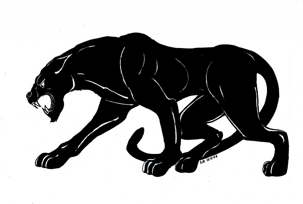 How To Draw A Panther - Drawing Pencil