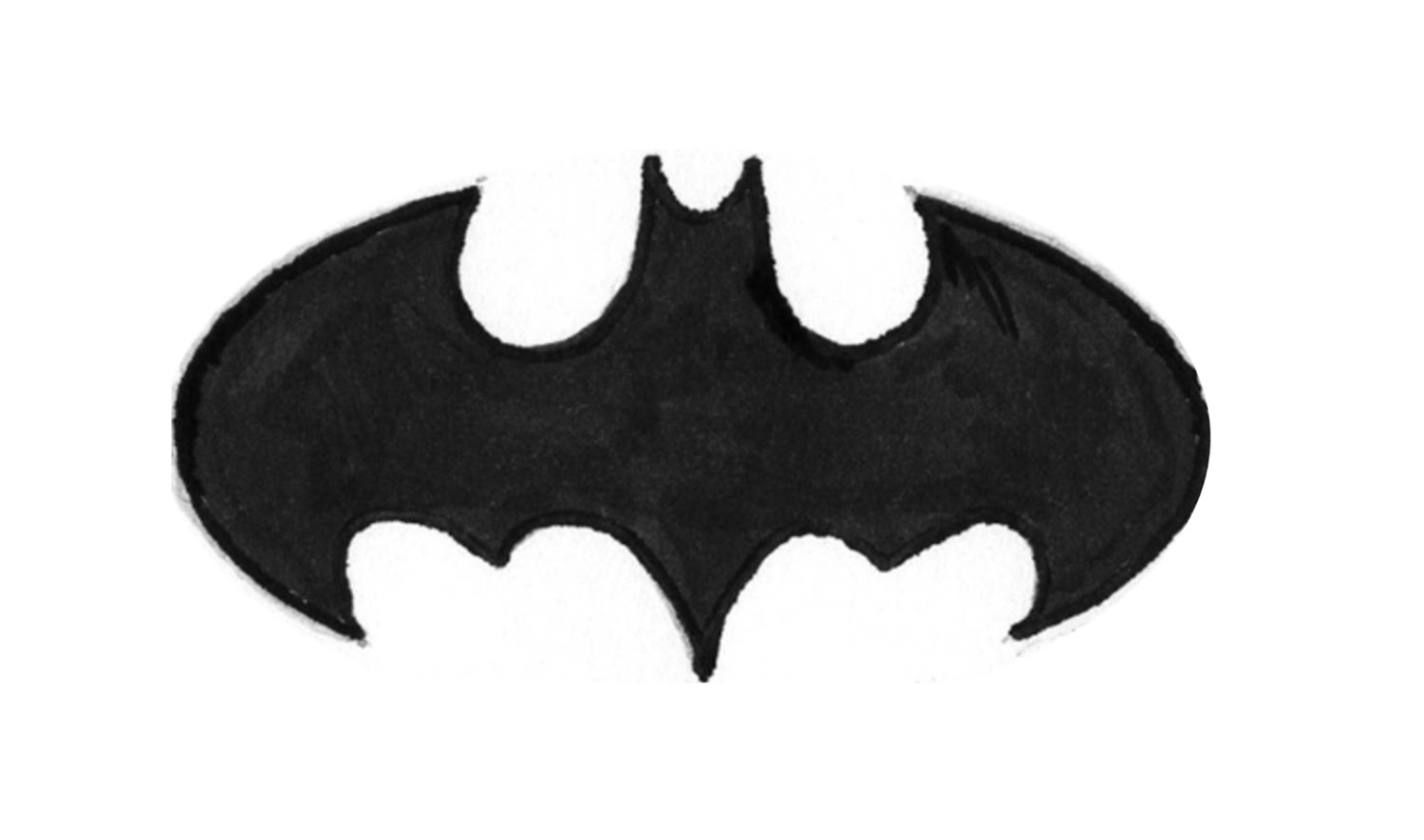 Como desenhar o sÃ­mbolo do Batman (emblema, escudo) - How to Draw ...
