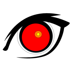 Red eye clipart