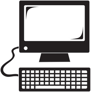 Computer clipart images black and white