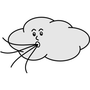 Clipart wind blowing