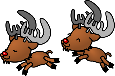 â?· Free Christmas Reindeers Clipart Graphics and Images