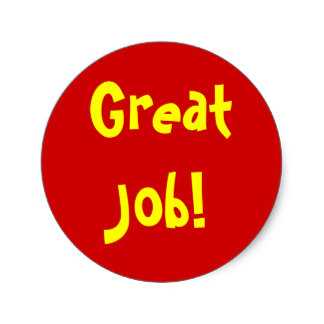 Great Job Stickers | Zazzle