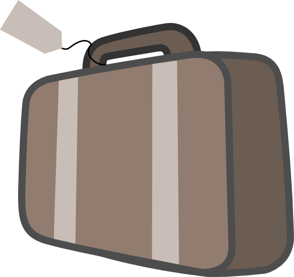 Bag Luggage Travel clip art Free Vector
