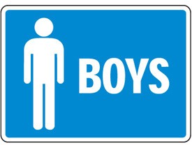 Boy's Restroom Sign - 43369