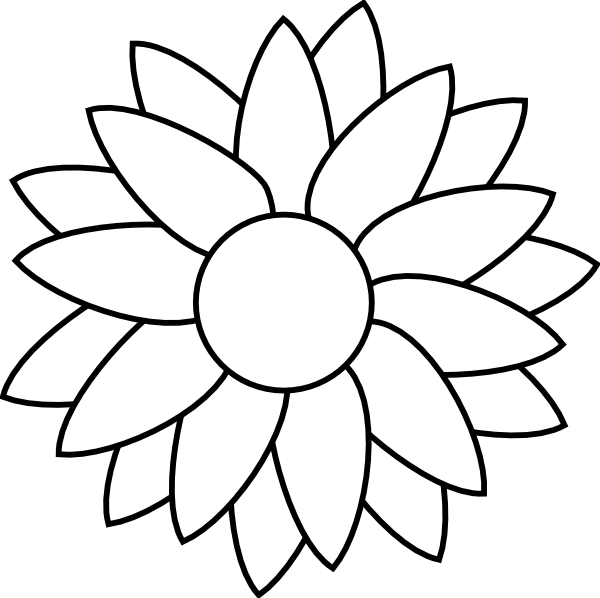 6 Petal Flower Template