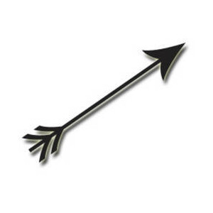 Long skinny arrow clipart