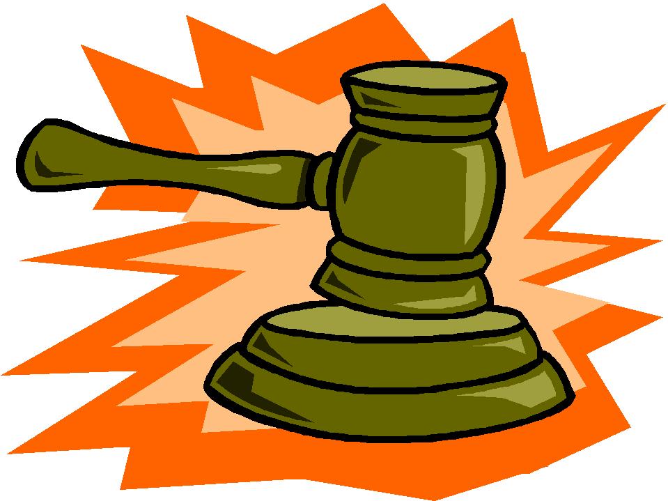 Court hammer clipart