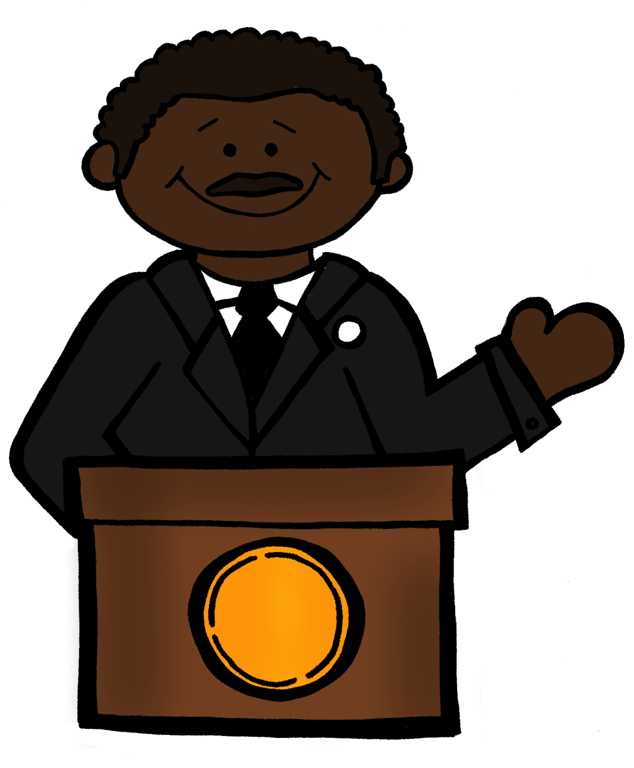 Martin Luther King Jr Clipart - Tumundografico