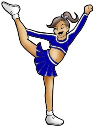 Cartoon Cheerleader Clipart - Tumundografico