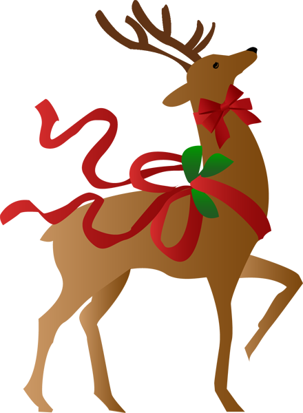 Free clipart christmas reindeer