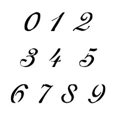 CCN0075 Monogram Numbers Stencils | Buy this Monogram Number… | Flickr