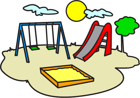 Be Safe On Playground Clipart