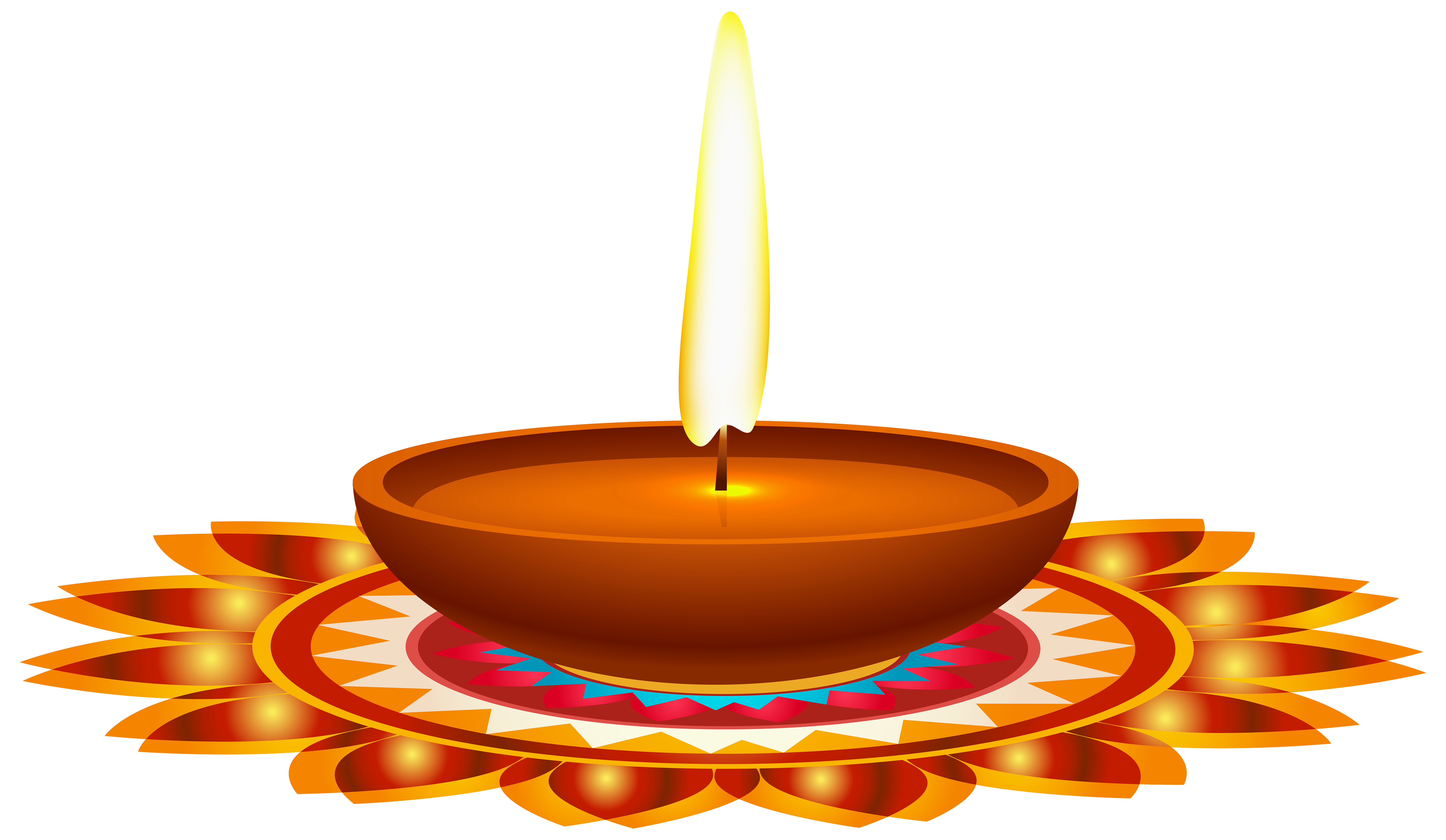 Diwali Candle PNG Clip Art Image