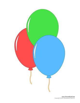 Free Printable Balloons Clipart Best