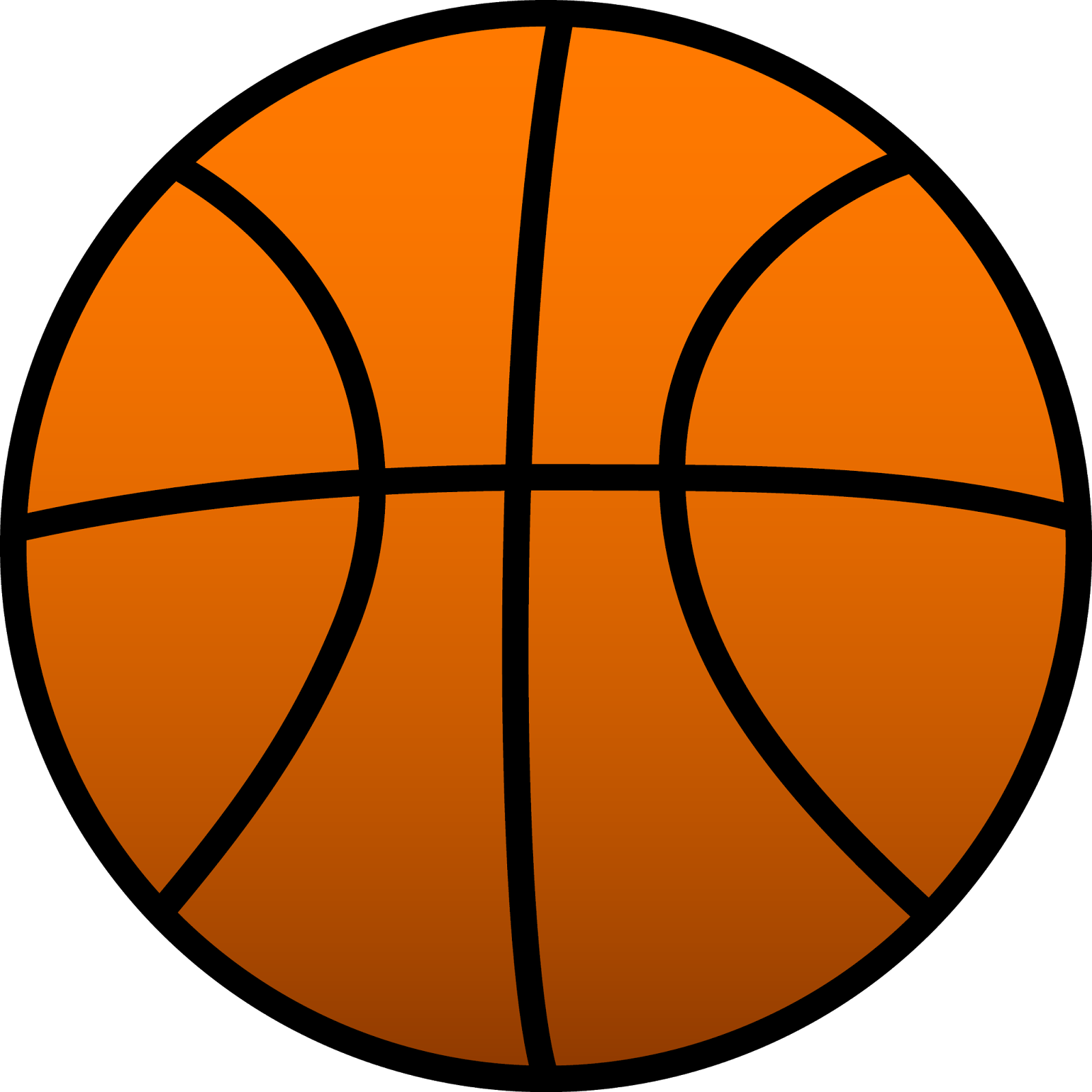 Half Basketball Clipart