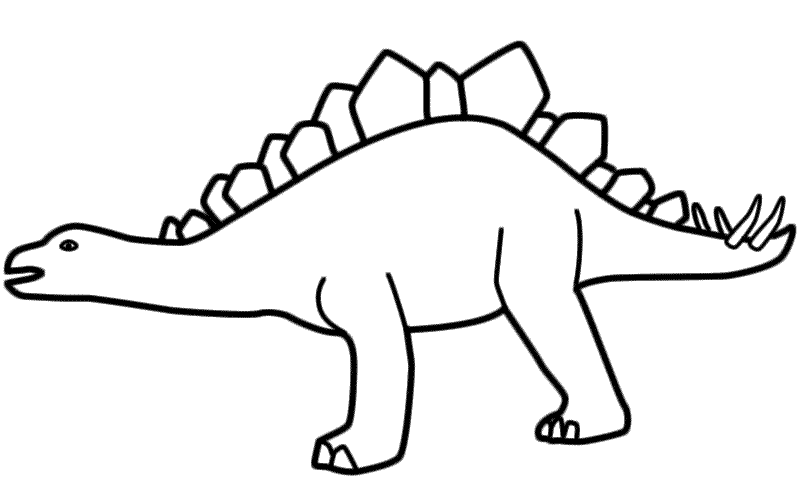 Stegosaurus Outline Pictures To Pin On Pinterest Sketch Coloring Page