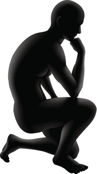 The Thinker Clip Art, Vector Images & Illustrations